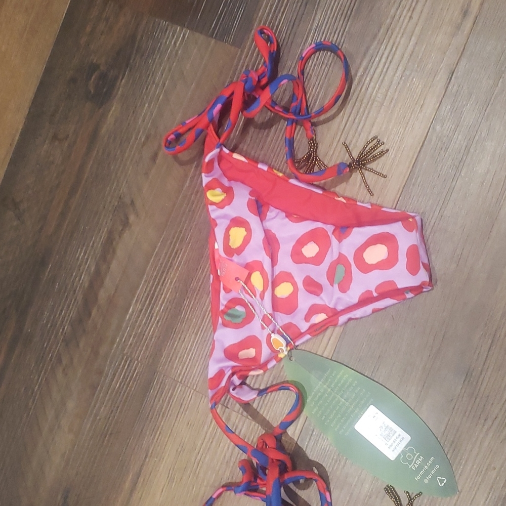 Farm Lavender Red Bikini Bottom Large
